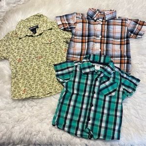 Infant bundle of button down shirts plaid 6-12 months Cherokee Gymboree Carters